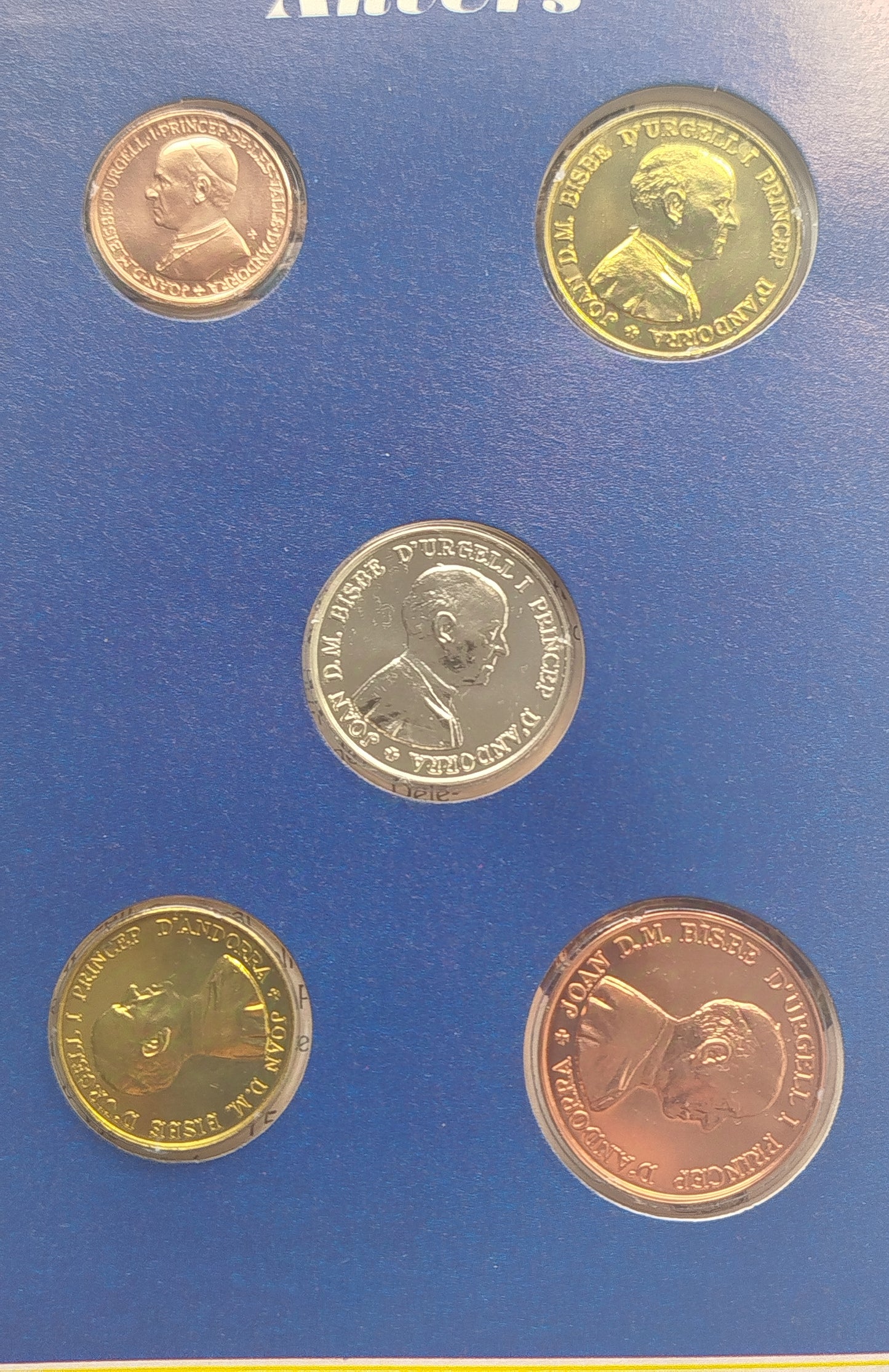 Emissions Numismàtiqued de S.E. el Coprincep d'Andorra, 1986.
